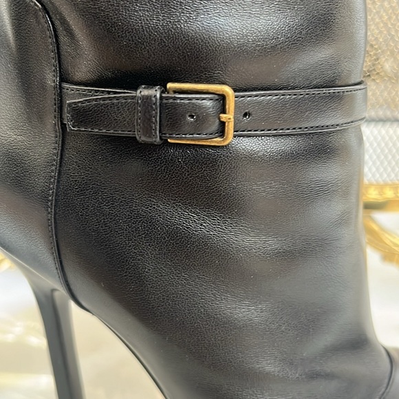 Saint Laurent Leather Platform Boots - Picture 9 of 11